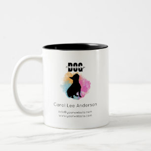 Dog training Two-Tone coffee mug