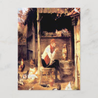 Dog Training Vintage Fine Art Painting