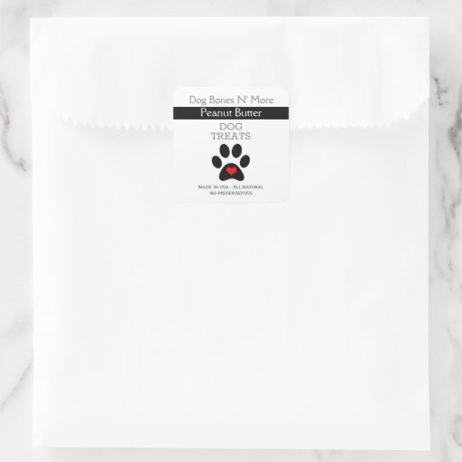 Dog Treat Business Dog Treat Labels Zazzle