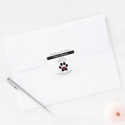 Dog Treat Business Dog Treat Labels Zazzle