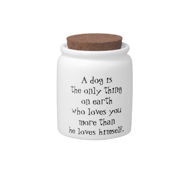 Dog Treat Cookie Jar (Front)