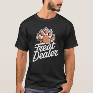 Dog Treat Dealer Funny Dog Owner Pet Paw T-Shirt