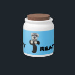 Dog Treat Jar<br><div class="desc">Schnauzer Treat Jar
Put your Miniature Schnauzers favorite dog treats in this cute doggy treat jar.</div>