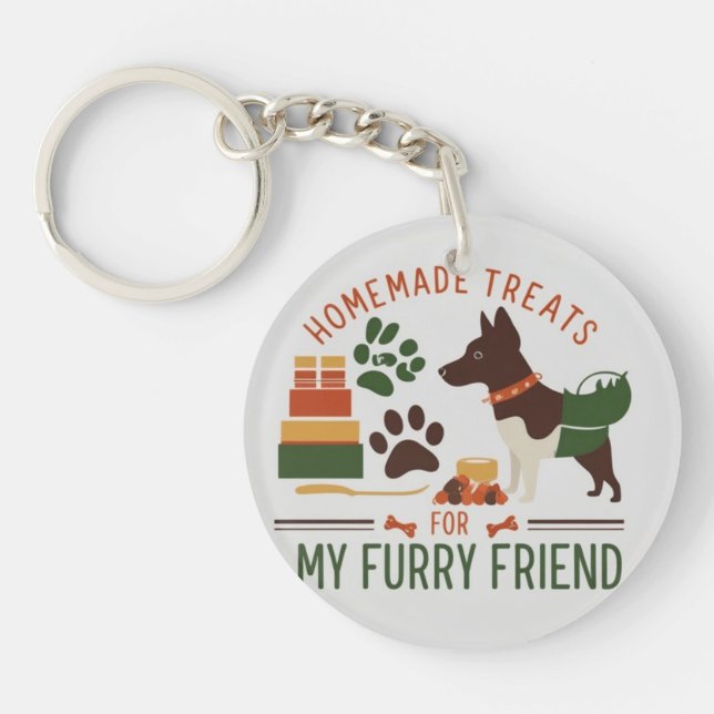 Dog Treat Maker Keychain (Front)
