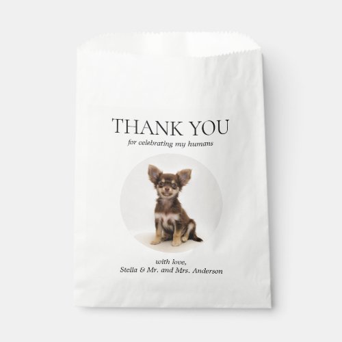  Dog Treat Pet Drawing Thank You Wedding Favor Bag