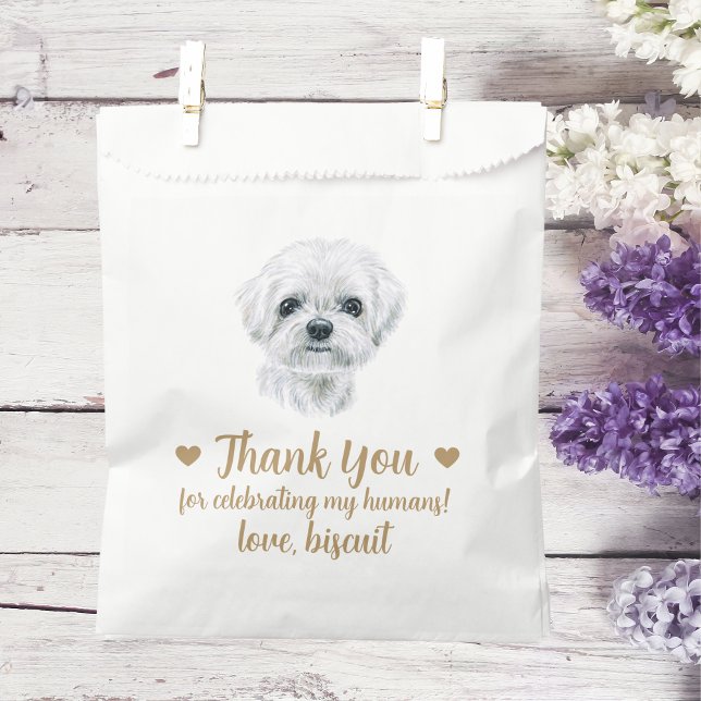 Dog Treat Wedding Favor Bag (Creator Uploaded)