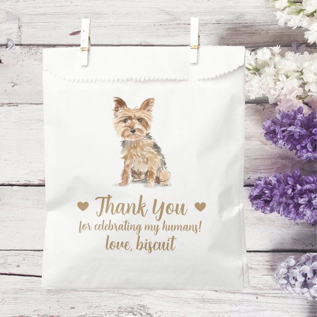 Dog Treat Wedding Favor Bag (Creator Uploaded)