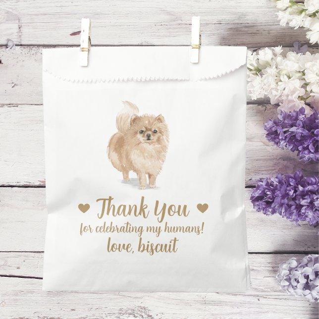 Dog Treat Wedding Favor Bag (Creator Uploaded)