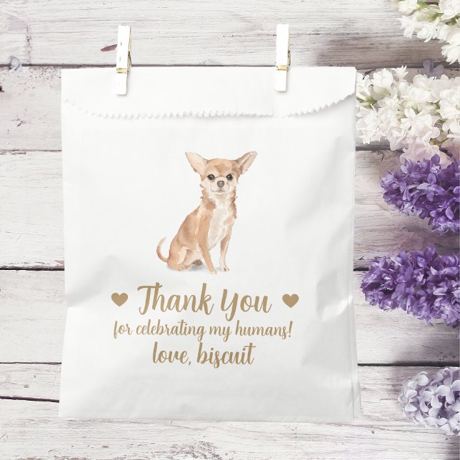 Dog Treat Wedding Favor Bag (Creator Uploaded)
