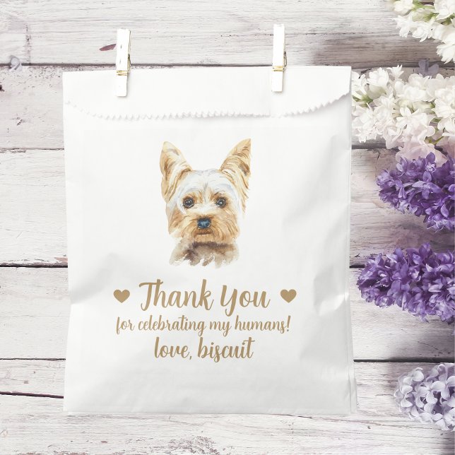 Dog Treat Wedding Favor Bag (Creator Uploaded)