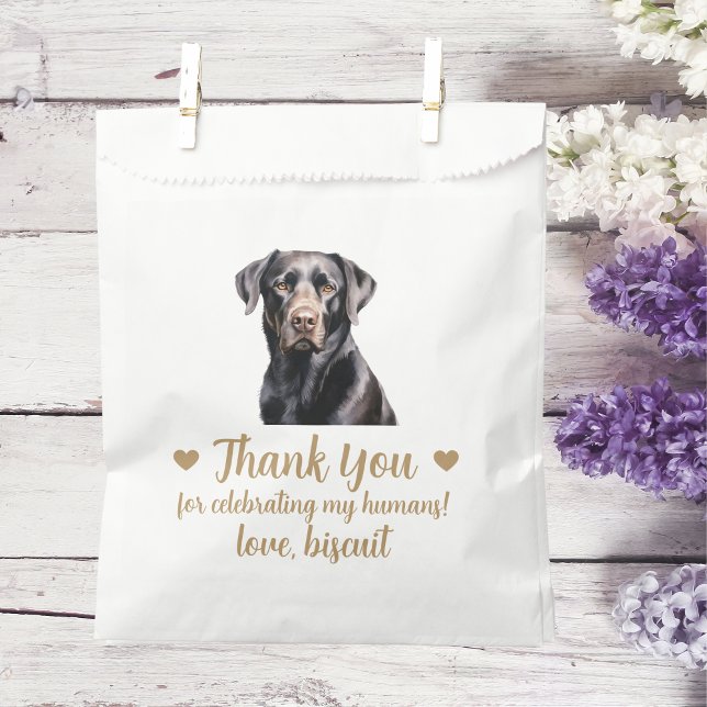 Dog Treat Wedding Favor Bag (Creator Uploaded)