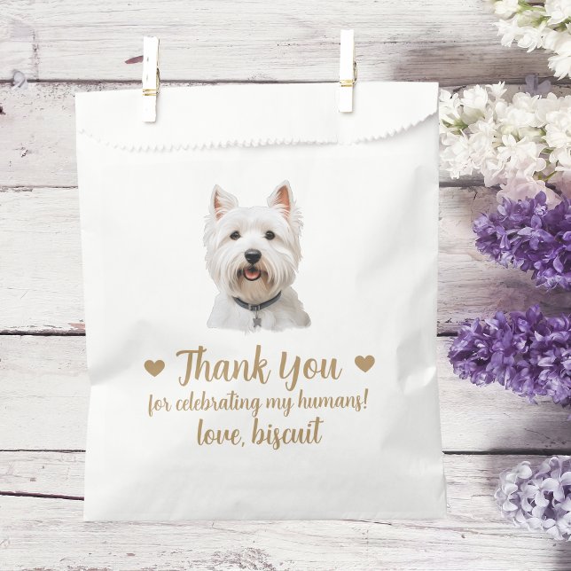 Dog Treat Wedding Favor Bag (Creator Uploaded)