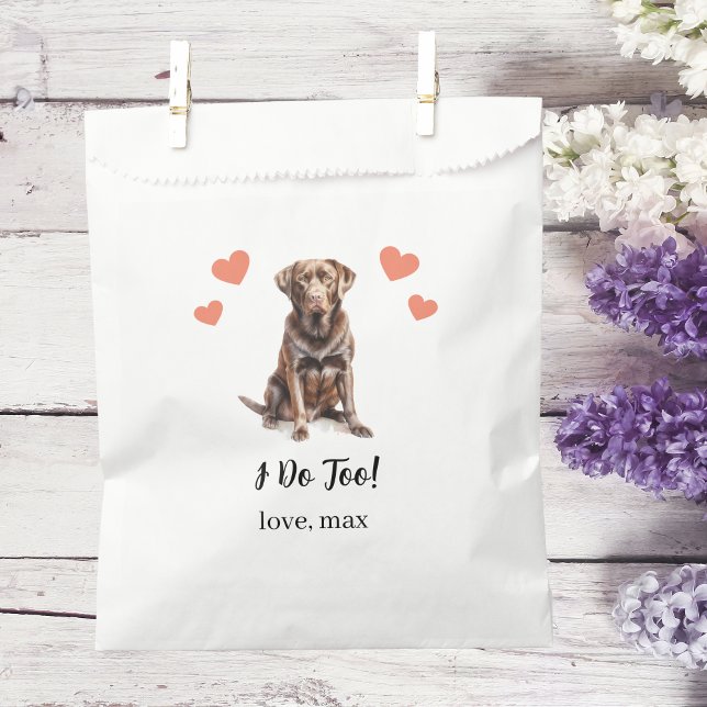 Dog Treat Wedding Favor Bag (Creator Uploaded)