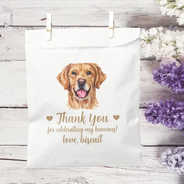 Dog Treat Wedding Favor Bag (Creator Uploaded)