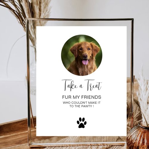 Dog Treat Wedding Favor Biscuit Bar Pet Treat Poster