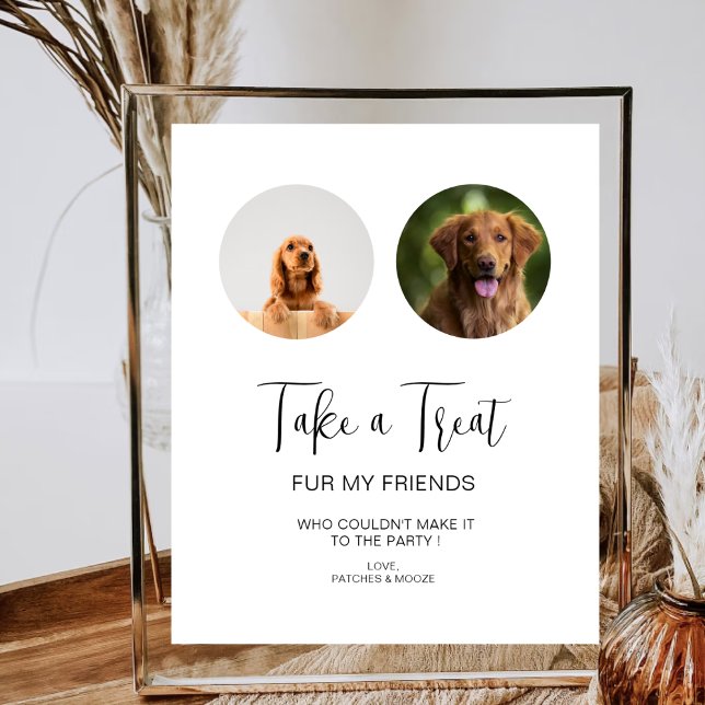 Dog Treat Wedding Favors Pet Treat  Biscuit Bar Poster (Creator Uploaded)