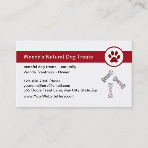 Dog Treats Business Card