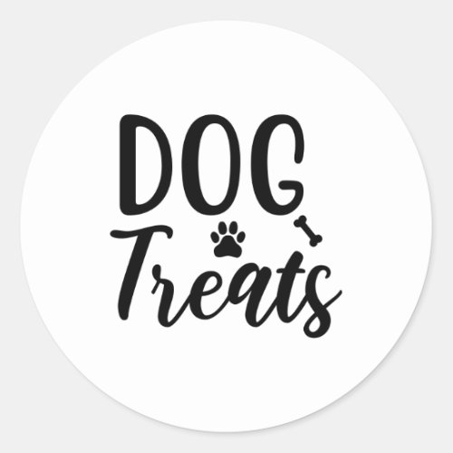 Dog Treats Classic Round Sticker