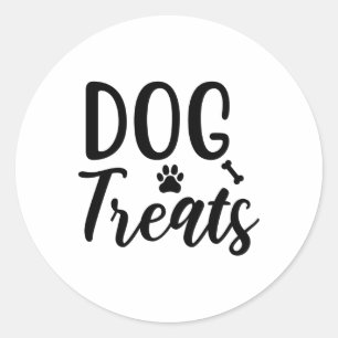 Dog Treats Classic Round Sticker