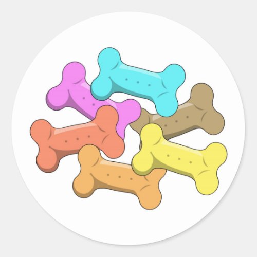 Dog Treats Classic Round Sticker