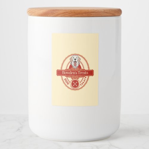 Dog Treats Dog cookie jar label