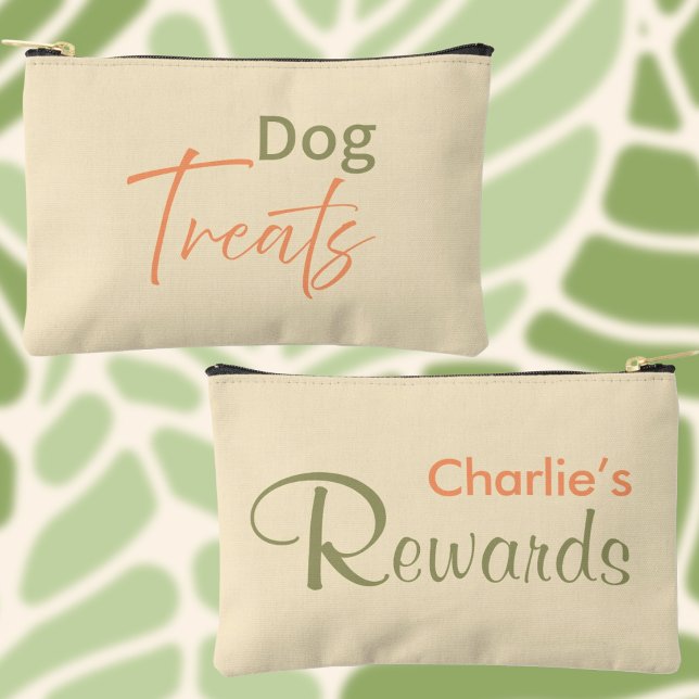 Dog Treats Personalized Name Pet Rewards Pouch (Creator Uploaded)