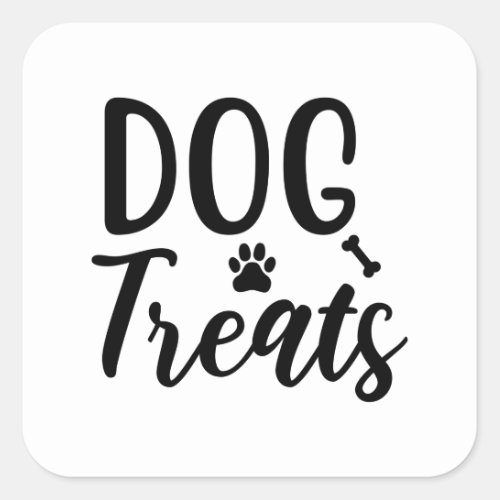 Dog Treats Square Sticker