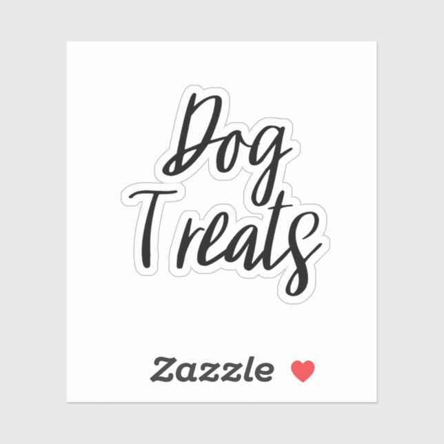 Dog Treats Storage Sticker (Sheet)