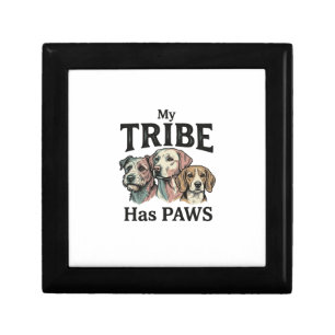 Dog Tribe Has Paws Vintage Engraving Design_1 Gift Box
