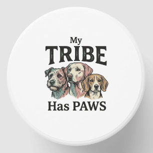 Dog Tribe Has Paws Vintage Engraving Design_1 Mini Candle Favors