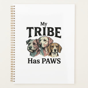 Dog Tribe Has Paws Vintage Engraving Design_1 Planner