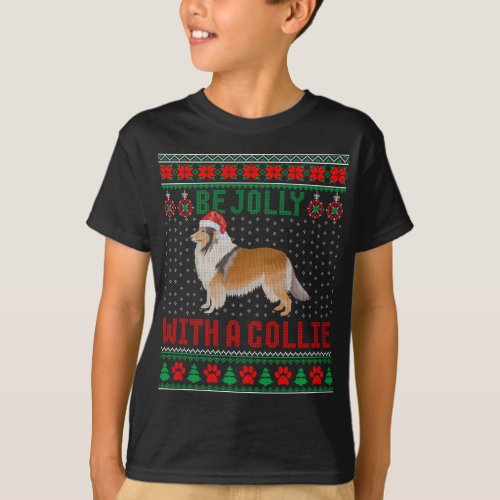 Dog Ugly Christmas Sweater Be Jolly With A Rough C