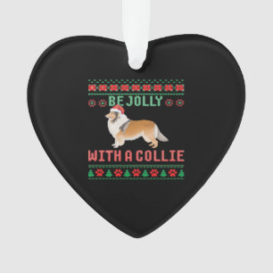 Dog Ugly Christmas Sweater Be Jolly With A Rough C Ornament