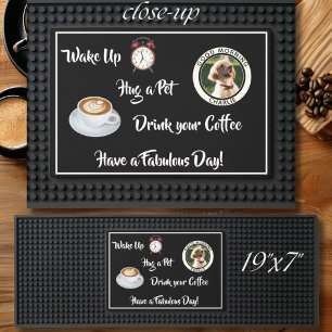 Dog Unique Home Coffee Bar Mat Pet Photo