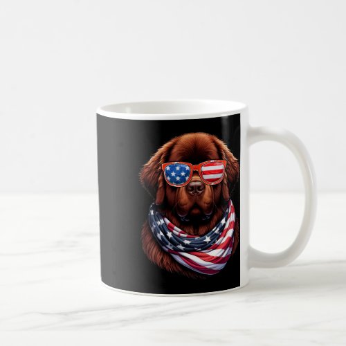 Dog Usa Flag American Patriotic Dog 4th Of July  Coffee Mug