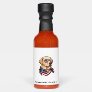 Dog Usa Flag Sunglasses Bandana Hot Sauces