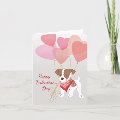 Dog Valentine Card From Jack Russell Terrier Love