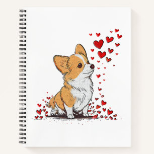 Dog Valentine Cute Corgi Valentine s Day Notebook
