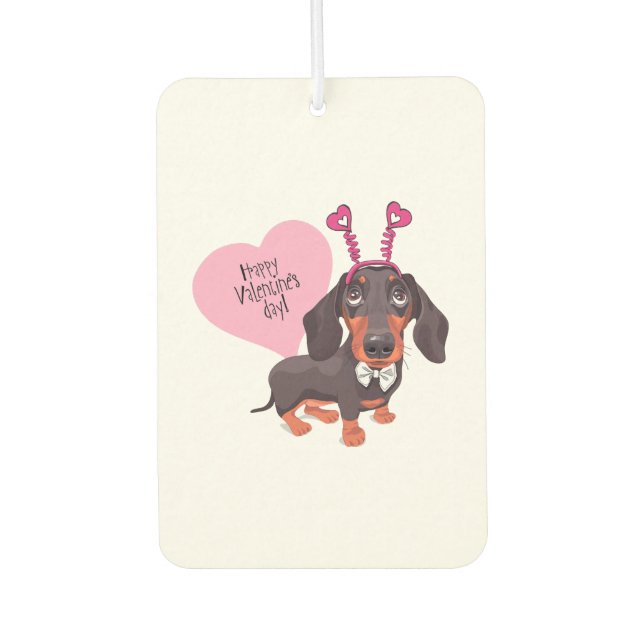 Dog Valentine s Day Air Freshener (Front)