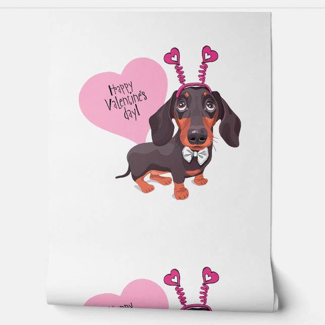 Dog Valentine s Day Wallpaper (Unrolling)