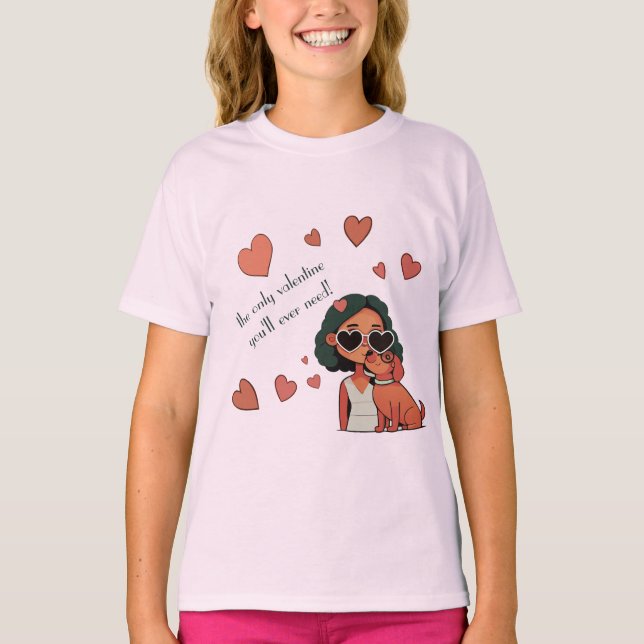 Dog Valentine T-Shirt (Front)