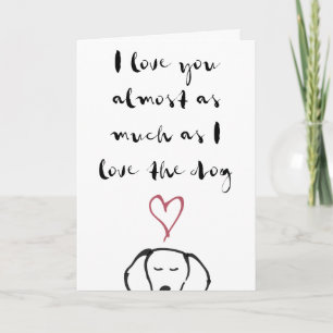 Dog Valentine's Day Card