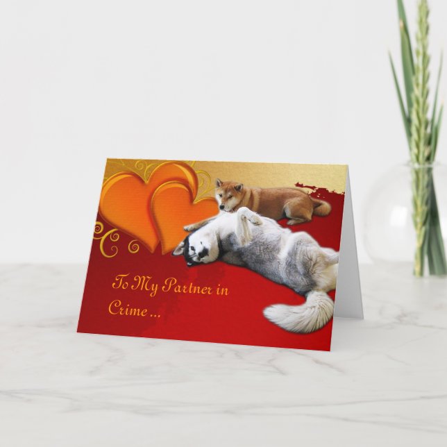 Dog Valentine's Day Card (Front)