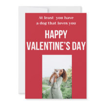 Dog Valentines Day Cards Funny Gift Holiday Card