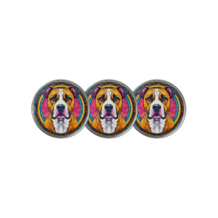 Dog Vector Illustration Golf Ball Marker