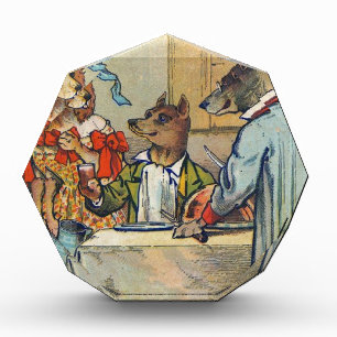 Dog Victorian Dinner Dress Doggy Acrylic Award