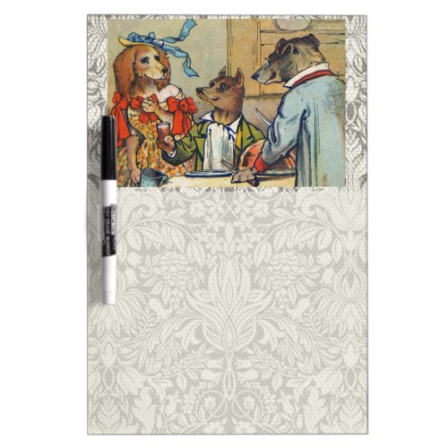 Dog Victorian Dinner Dress Doggy Dry_Erase Board