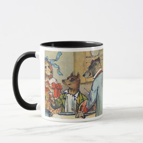 Dog Victorian Dinner Dress Doggy Mug