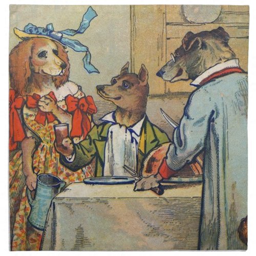 Dog Victorian Dinner Dress Doggy Napkin