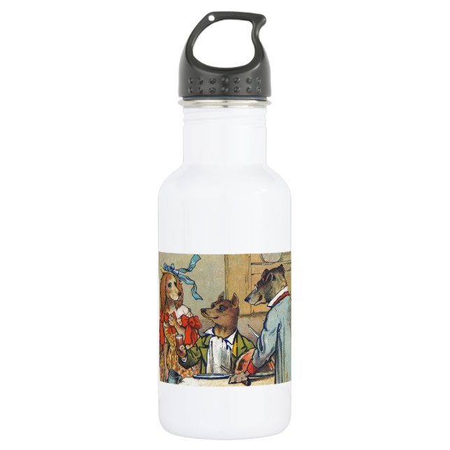 Dog Victorian Dinner Dress Doggy Stainless Steel Water Bottle (Front)